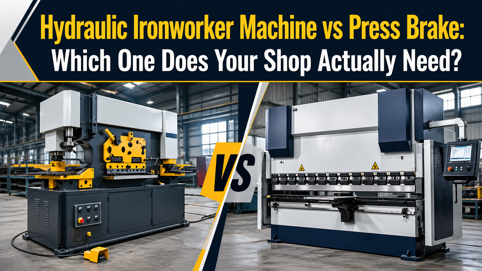 Hydraulic Ironworker Machine vs Press Brake